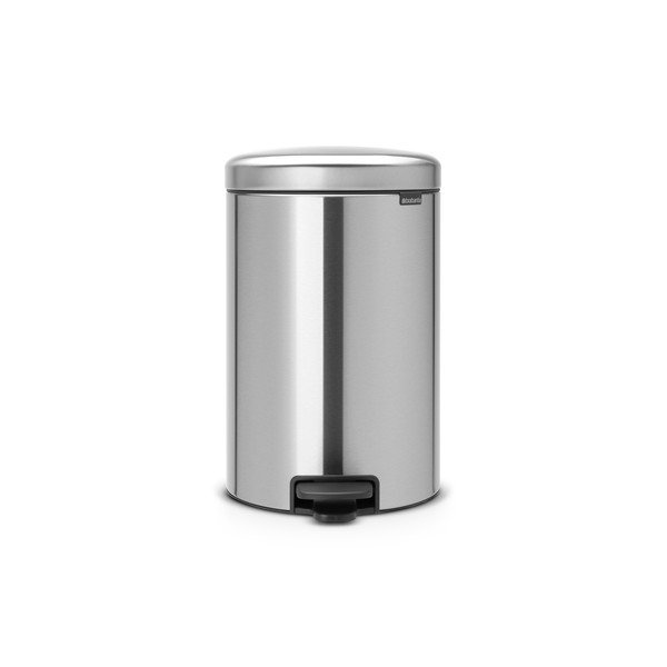 Pedálový oceľový odpadkový kôš v matne striebornej farbe 20 l NewIcon – Brabantia