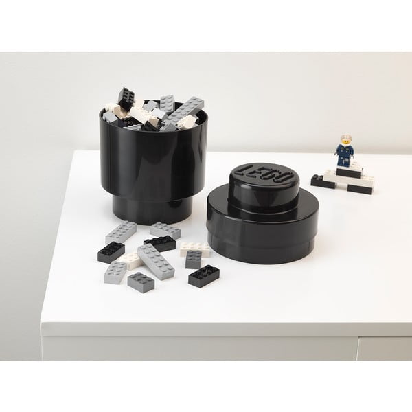 Čierny úložný okrúhly box LEGO®-image-1