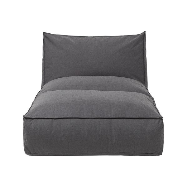 Tmavosivé záhradné ležadlo Blomus Coal, dĺžka 190 cm