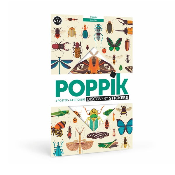 Vzdelávací samolepkový plagát Poppik Hmyz