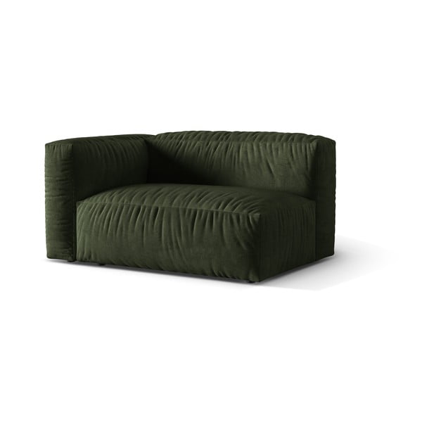 Zelený zamatový modul pohovky (ľavý roh) Martina – Micadoni -image-1