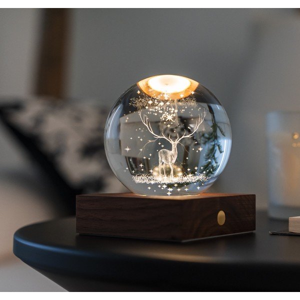 Tmavohnedá svetelná dekorácia na USB Amber – Gingko-image-1