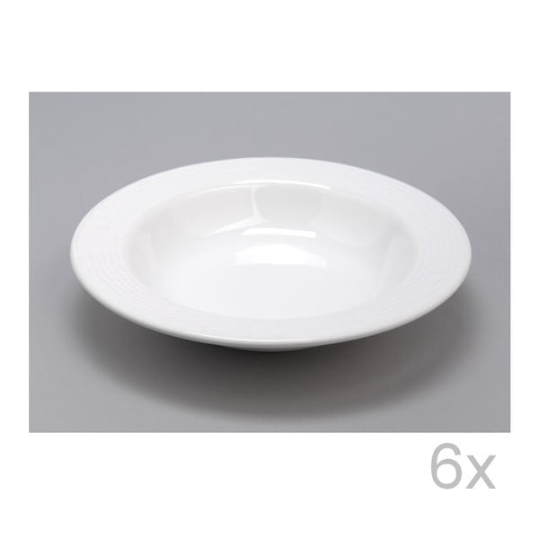 Hlboký tanier White 23 cm (6 ks)
