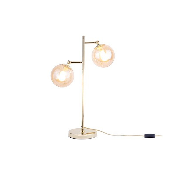 Stolová lampa v zlatej farbe Leitmotiv Shimmer, výška 64 cm-image-1