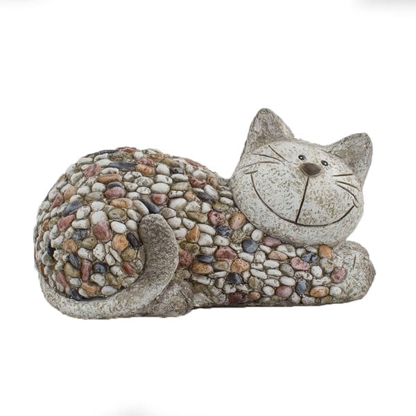 Záhradná dekorácia Dakls Garden Deco Cat With Stones, výška 18 cm