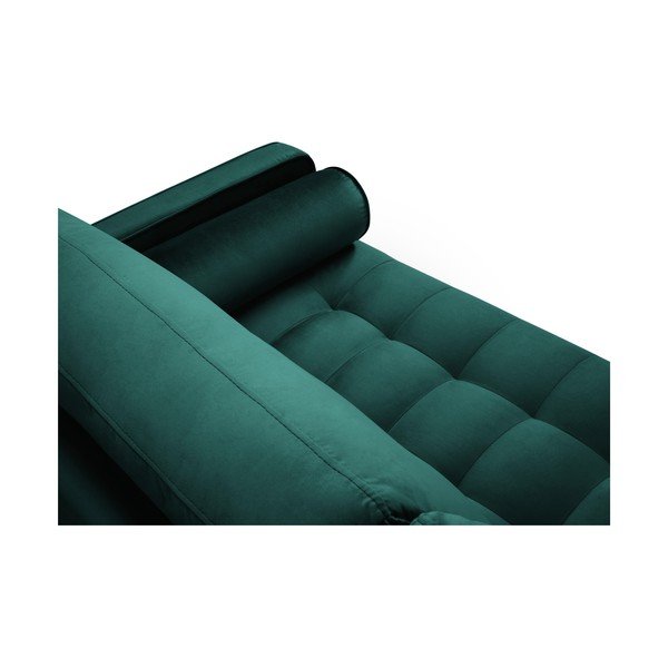 Petrolejovozelená zamatová pohovka Milo Casa Santo, 219 cm-image-4