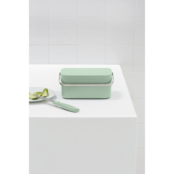 Nádoba na kompostovateľný odpad v mentolovej farbe 1,8 l SinkSide – Brabantia-image-1