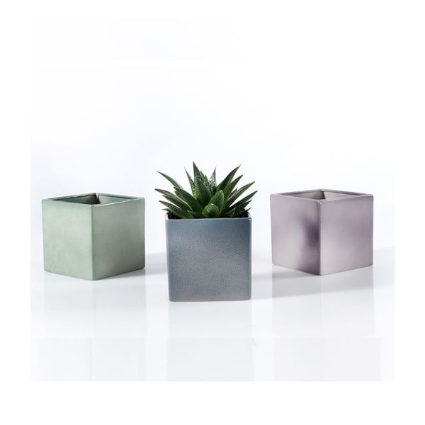 Fialový keramický kvetináč Big pots Latina, 15 x 15 cm-image-2