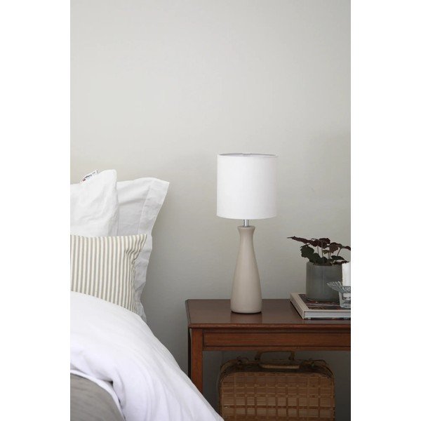 Krémová stolová lampa s textilným tienidlom (výška 42 cm) Birillo – Markslöjd-image-2