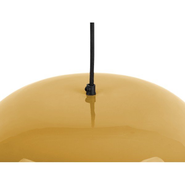 Závesné svietidlo v horčicovej farbe s kovovým tienidlom ø 50 cm Waved – Leitmotiv-image-1