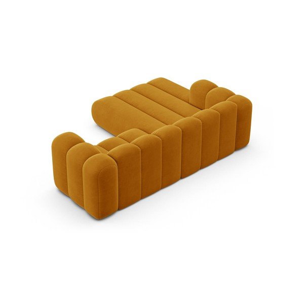 Žltá rohová pohovka (ľavý roh) Lupine – Micadoni Home-image-3