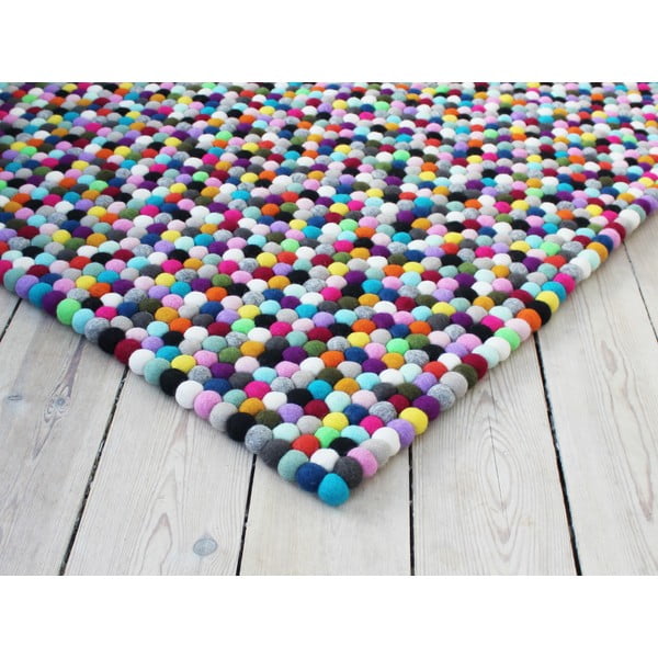 Guľôčkový vlnený koberec Wooldot Ball rugs Multi Pang, 100 x 150 cm
