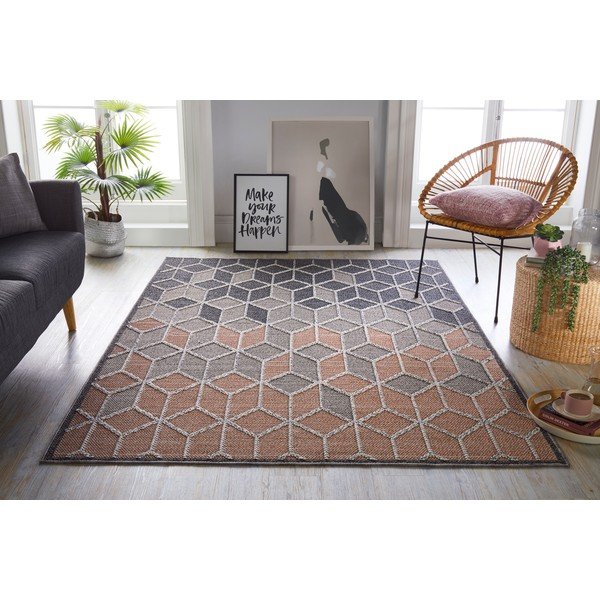Sivo-ružový koberec Flair Rugs Dartmouth, 160 x 230 cm-image-1