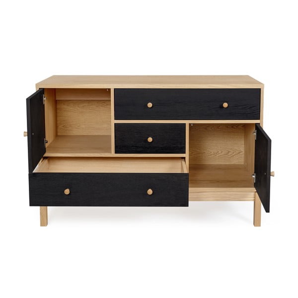 Čierno-hnedá komoda Woodman AbbeyWood-image-4