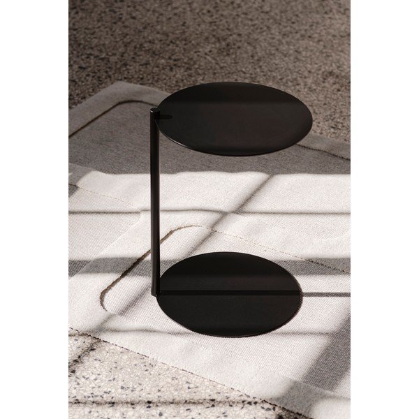 Oceľový okrúhly odkladací stolík 41x40 cm Ande – noo.ma-image-4