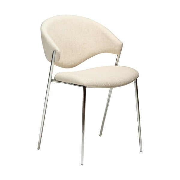 Krémovobiela čalúnená jedálenská stolička Zone – DAN-FORM Denmark