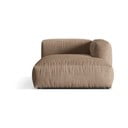 Svetlohnedý zamatový modul pohovky (pravý roh) Martina – Micadoni 