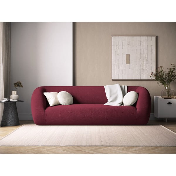 Vínová pohovka z textílie buklé 230 cm Essen – Cosmopolitan Design-image-1