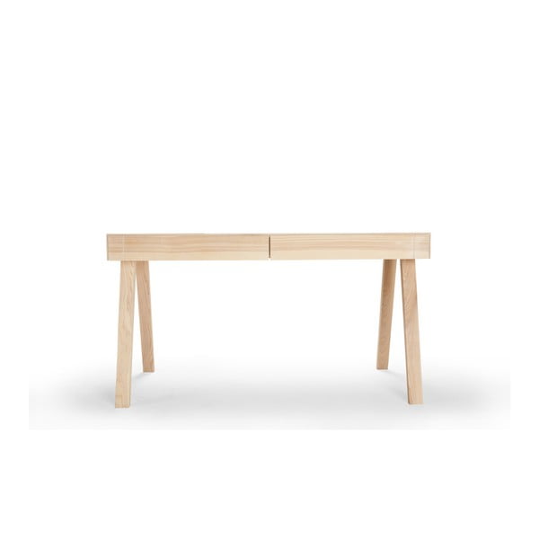 Písací stôl z litovského jaseňa EMKO 4.9, 140 x 70 cm-image-3
