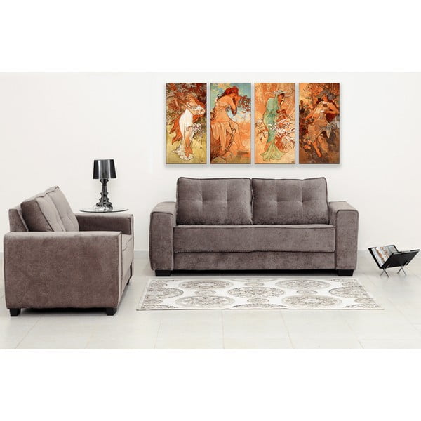 Reprodukcia obrazu Alfons Mucha - Pory Roku, 80 × 40 cm-image-1