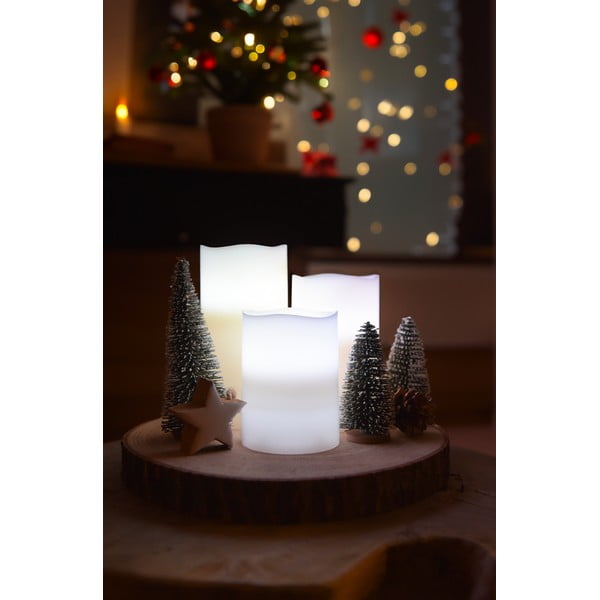 LED sviečky v súprave 3 ks (výška 10 cm) – Hilight-image-2