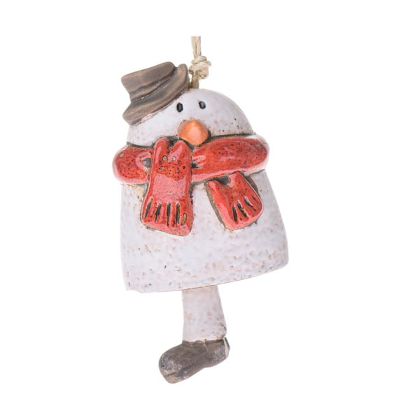 Keramická vianočná ozdoba 10 cm Snowman – Dakls