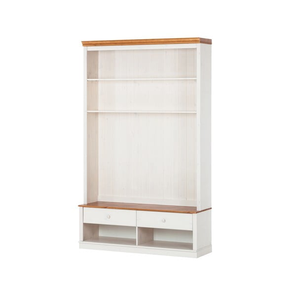 Biela TV zostava z borovicového dreva 140x223 cm Anita – Støraa-image-1