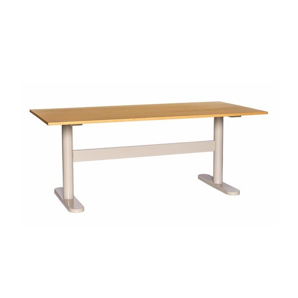 Pracovný stôl s doskou v dubovom dekore 90x190 cm Tona – Hübsch