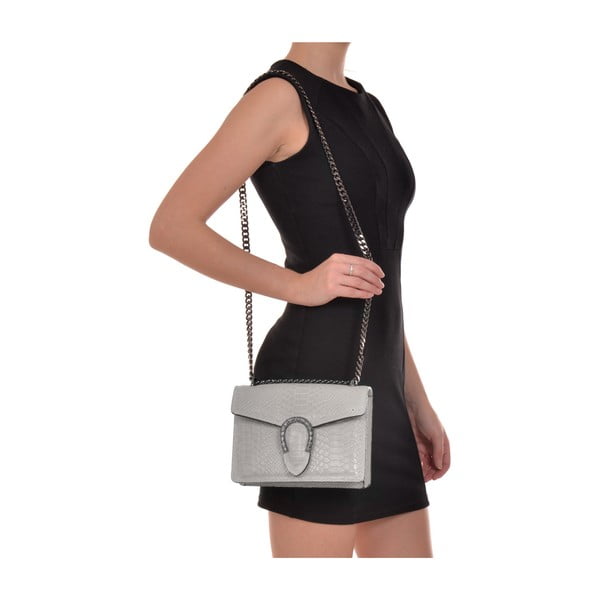 Béžová kožená listová kabelka Renata Corsi Fiona-image-4