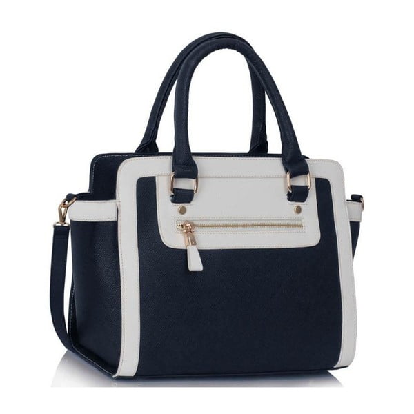Modro-biela kabelka L&S Bags Trianon