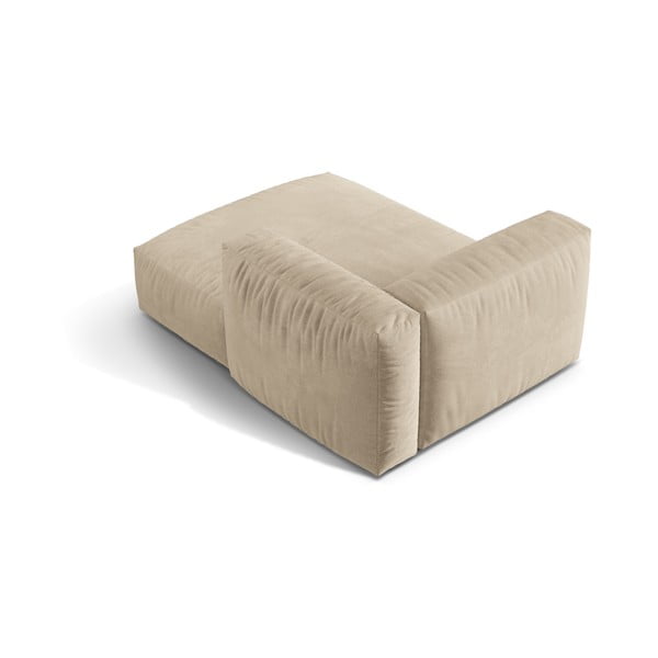 Béžový zamatový modul pohovky (pravý roh) Martina – Micadoni -image-2