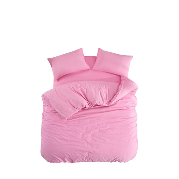 Ružové obliečky na dvojlôžko/predĺžené s plachtou/4-dielne 200x220 cm Classic – Mila Home