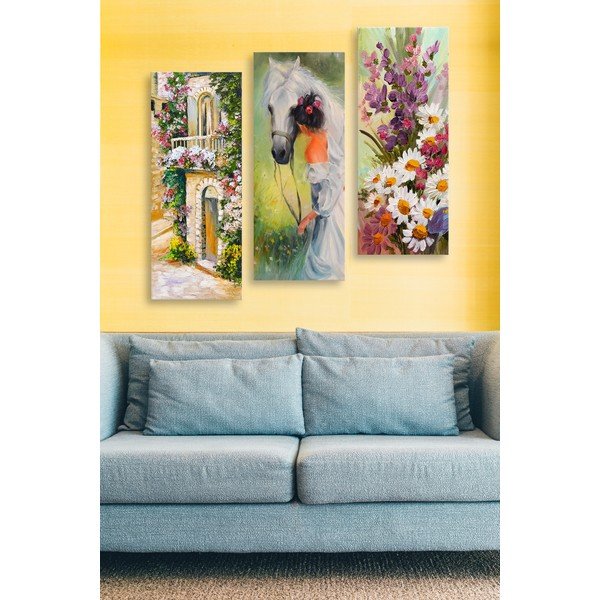 Obrazy v súprave 3 ks 20x50 cm - Wallity-image-1