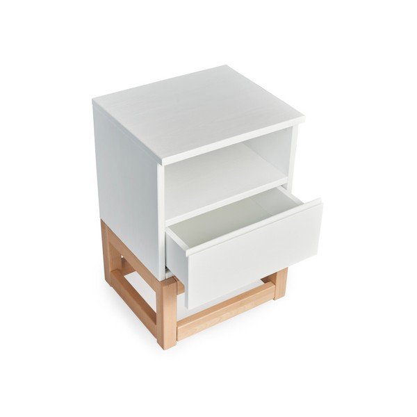 Nočný stolík z masívneho borovicového dreva SKANDICA Karin-image-2