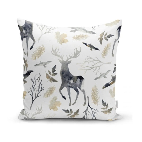 Súprava 4 vianočných obliečok na vankúš a behúň na stôl Minimalist Cushion Covers Holiday Season-image-3