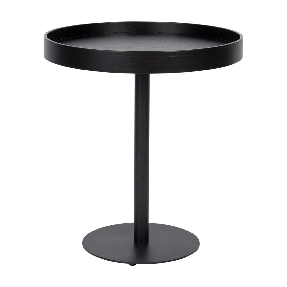 E-shop Okrúhly odkladací stolík s doskou v dubovom dekore ø 40 cm Yuri S – White Label