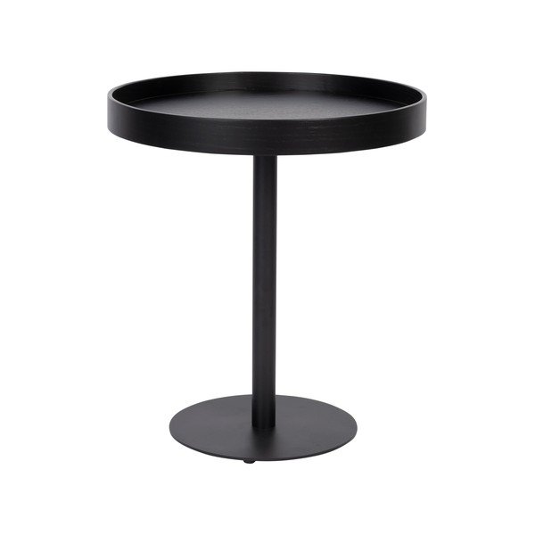 Okrúhly odkladací stolík s doskou v dubovom dekore ø 40 cm Yuri S – White Label