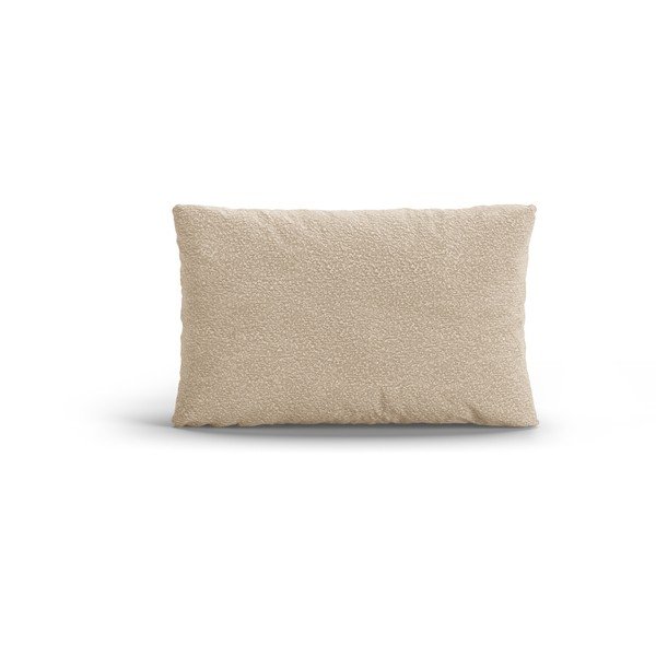 Béžový vankúš na gauč z textílie buklé Poppy – Micadoni 