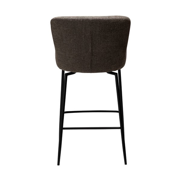 Hnedá čalúnená barová stolička (výška sedadla 67,5 cm) Glam – DAN-FORM Denmark-image-3
