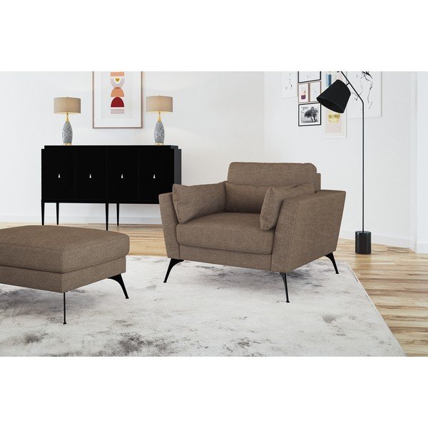 Hnedá podnožka Marie Claire Home Susan-image-4