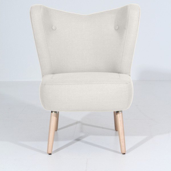 Krémové kreslo Max Winzer Sari-image-4