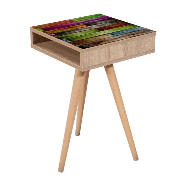 Odkladací stolík Zigon Colors, 40 × 40 cm