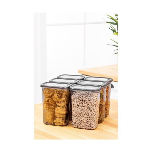 Plastové dózy v súprave 6 ks na potraviny Fresco – Hermia-image-1