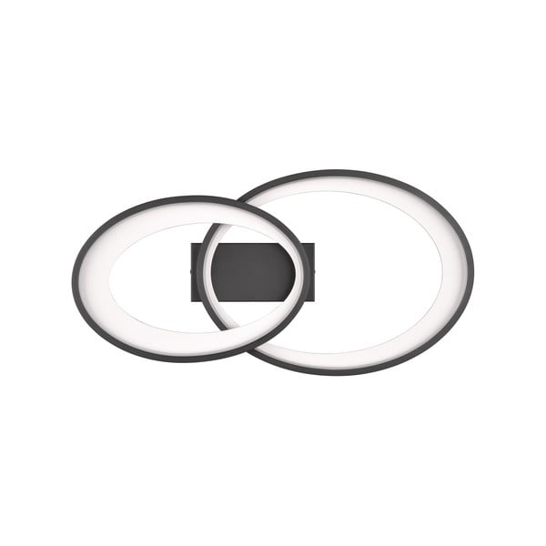 Čierno-biele LED stropné svietidlo 30x57 cm Malaga – Reality-image-3