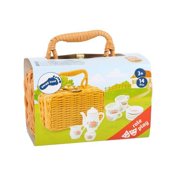 14-dielny detský porcelánový set s kufríkom Legler Coffee-image-3