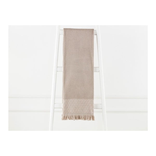 Svetlohnedý bavlnený uterák Madame Coco Eleanor, 70 × 140 cm