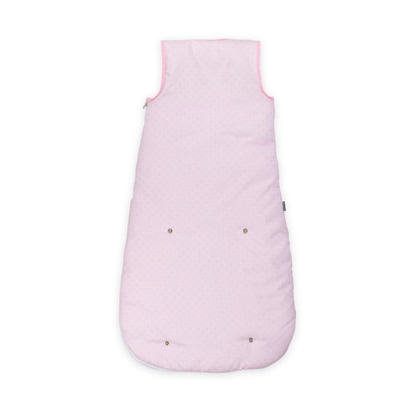 Detské ružové spiace vrece zo 100% bavlny Naf Naf Tres Chic, dĺžka 90 cm