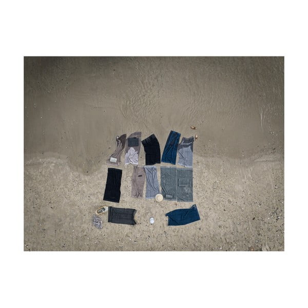 Sivohnedá bavlnená osuška Zone Classic, 70 × 140 cm-image-1