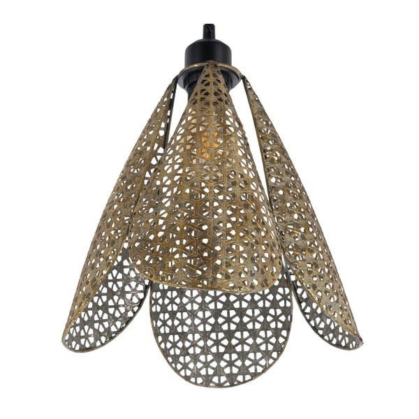 Závesné svietidlo v zlatej farbe s kovovým tienidlom ø 24 cm – Ixia-image-2