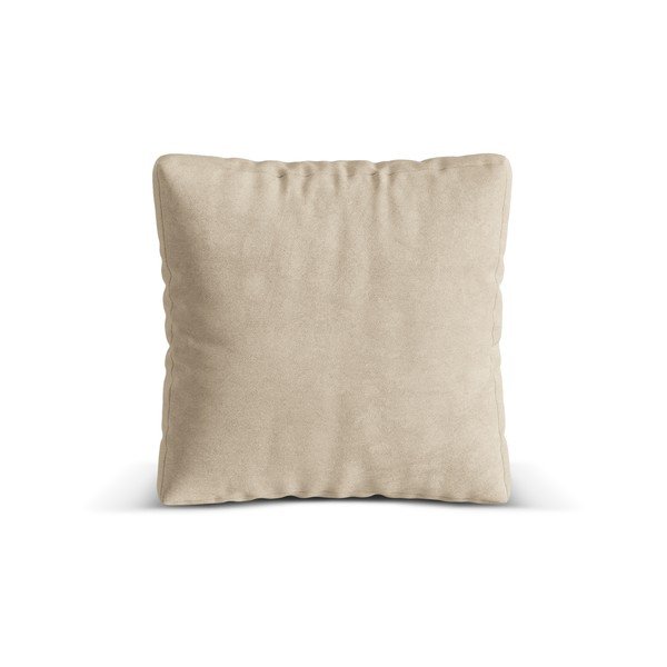 Béžový zamatový vankúš k modulárnej pohovke Martina – Micadoni 